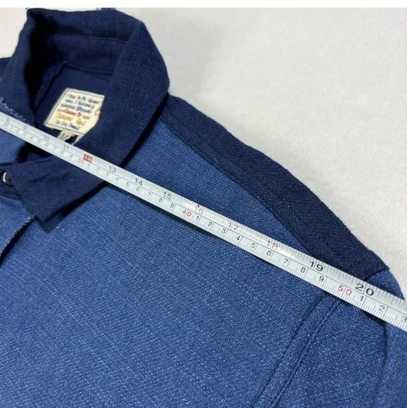 Sandrine Rose x Free People Long Shirt Women’s Small Patchwork Handmade Blue - Picture 5 of 8